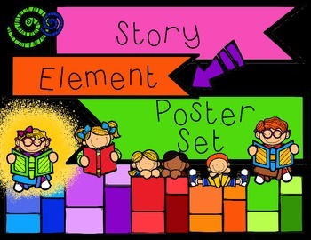 Story Element Poster Set Freebie by Allison Drolen | TpT