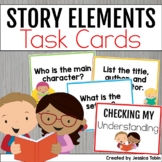 Story Elements Task Cards - Free Reading Comprehension Activities
