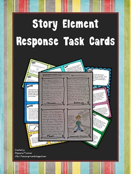 Preview of Story Element Response Task Cards
