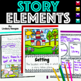 Story Elements Graphic Organizers, Worksheets, Anchor Char