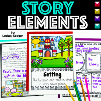 Story Elements Graphic Organizers, Worksheets, Anchor Charts, Songs and ...