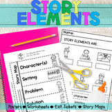 Story Elements Activities | Posters | Worksheets | Story M