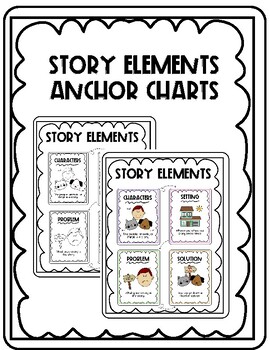 Preview of Story Elements Anchor Chart