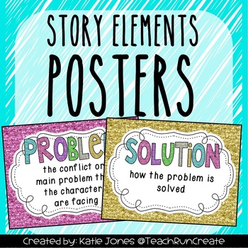 Story Elements Posters by Katie Jones | TPT