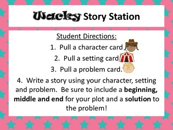 character anchor chart story element