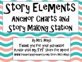 Story Elements - Anchor Charts & Writing Activity