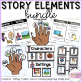 Story Elements BUNDLE | Character, Setting, Problem, Solution, Retell