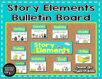 Preview of Story Elements Bulletin Board