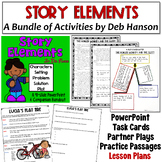 Story Elements Bundle: Practice Passages, Task Cards, and 