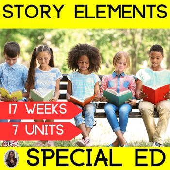 Preview of Elements of a Story Special Education Curriculum Bundle Plot Graphic Organizer