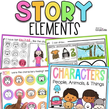 Preview of Story Elements | Character Setting Retell Making Connections Favorite Part ESL