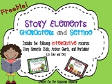 Story Elements- Characters and Setting Freebie!