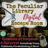 Story Elements ELA Digital Escape Room Game - Irony, Fores