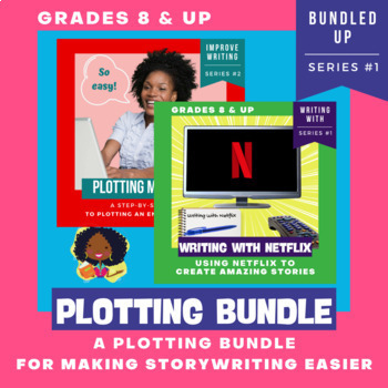 Preview of Story Elements BUNDLE, Plot Structure, Distance Learning Narrative Writing