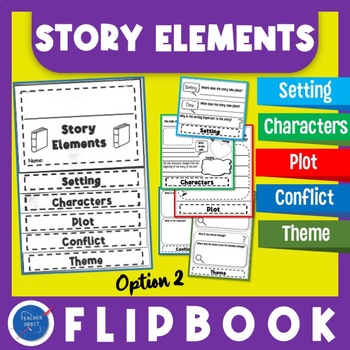 Story Elements Flipbook (Reading Comprehension Response Activity ...