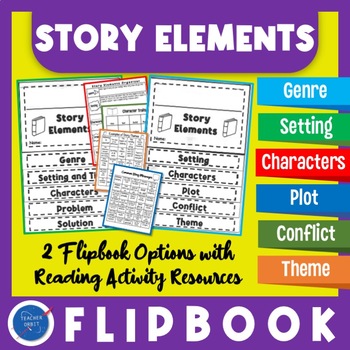 Preview of Story Elements Flipbook | Reading Comprehension Response Activity Literature