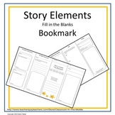 Story Elements Foldable Fill-in-the-Blanks Bookmark