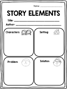 Story Elements Freebie by Kelly Jean | Teachers Pay Teachers