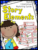 Story Elements Game & Definition Matching Cards