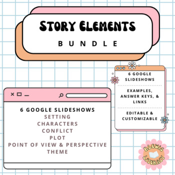 Preview of Story Elements Google Slideshow BUNDLE