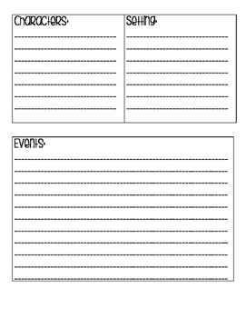 Story Elements Graphic Organizer by Ashley Marland | TPT