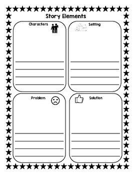 Story Elements Graphic Organizer by Monica Rothbard | TpT