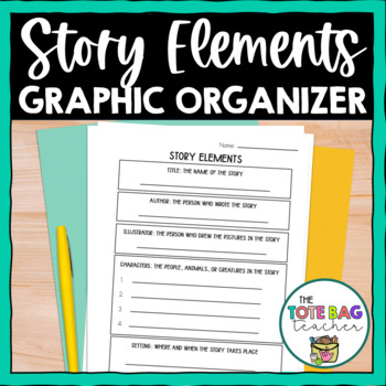 Story Elements Graphic Organizer by The Tote Bag Teacher | TpT