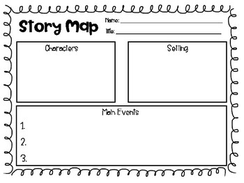 Preview of Story Elements Graphic Organizer - Characters, Setting, and Main Events