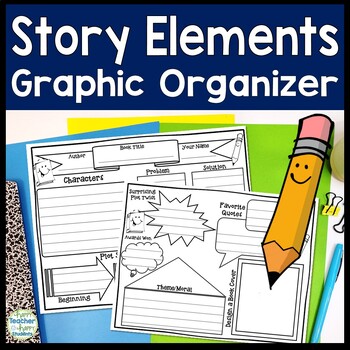 Story Elements Graphic Organizer: Two-Page Story Elements Worksheet