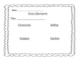 Story Elements Graphic Organizers (Differentiated)