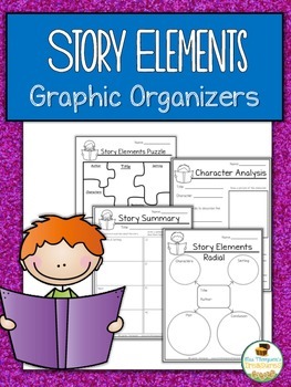 Preview of Story Elements Graphic Organizers Set