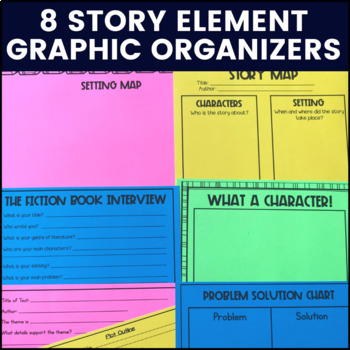 Story Element Graphic Organizers and Anchor Charts by Jessica Zannini