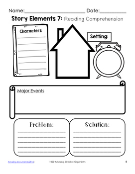 Story Elements Graphic Organizers for Guided Reading by Amazing Documents