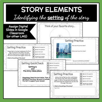 Story Elements- Identifying Story Settings by Supporting Little Learners