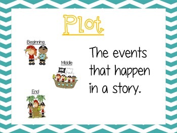 Story Elements - Labels & Posters by Mollie Chang | TPT