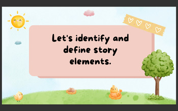 Preview of Story Elements - Lesson