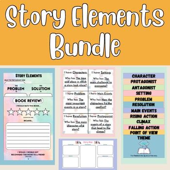 Story Elements Lesson Resources Bundle by Halle Harrison | TPT