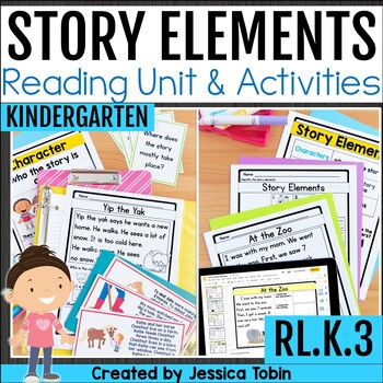 Story Elements Lessons, Graphic Organizers, Kindergarten Reading RL.K.3 ...