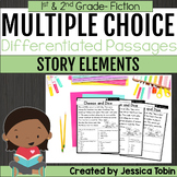Story Elements Multiple Choice Passages - 1st and 2nd Grad