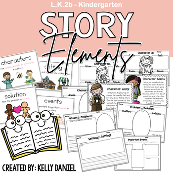 Story Elements Graphic Organizers by Little Fox Teaching | TpT