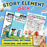 Story Elements Pack: Characters, Settings, Problems, Solut