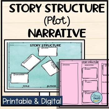 Preview of Plot Diagram, Story Elements, Story Map, Story Structure & Graphic Organizers