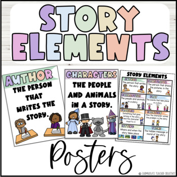 Story Elements Posters by Farmhouse Teacher Creatives | TPT