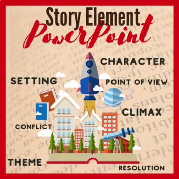 Preview of Story Elements PowerPoint Introduction  Activities 4th, 5th, 6th Grade