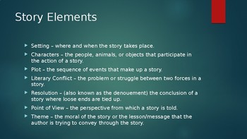 Story Elements Powerpoint by Turbo Teaching | Teachers Pay Teachers