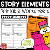 Story Elements Printable Worksheets | DOLLAR DEAL