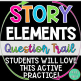 Story Elements Question Trail - ELA Loop Game - Plot - Con