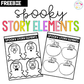 Preview of Halloween Story Elements Reading Comprehension Freebie