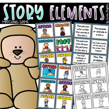 Story Elements Reading Writing Matching Game (Character, Plot, Setting ...