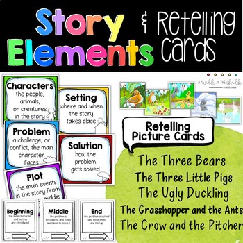 Story Elements - Retelling Cards and Activities by Kristen Vibas